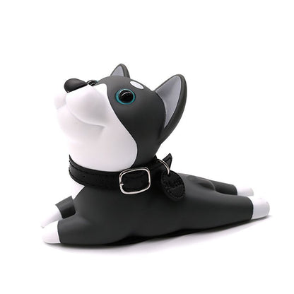 Cartoon Door Stopper Cute Animal Shaped Punch Free Decorative Door Wedge for Home Office Gray Dog