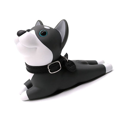 Cartoon Door Stopper Cute Animal Shaped Punch Free Decorative Door Wedge for Home Office Gray Dog - view 10
