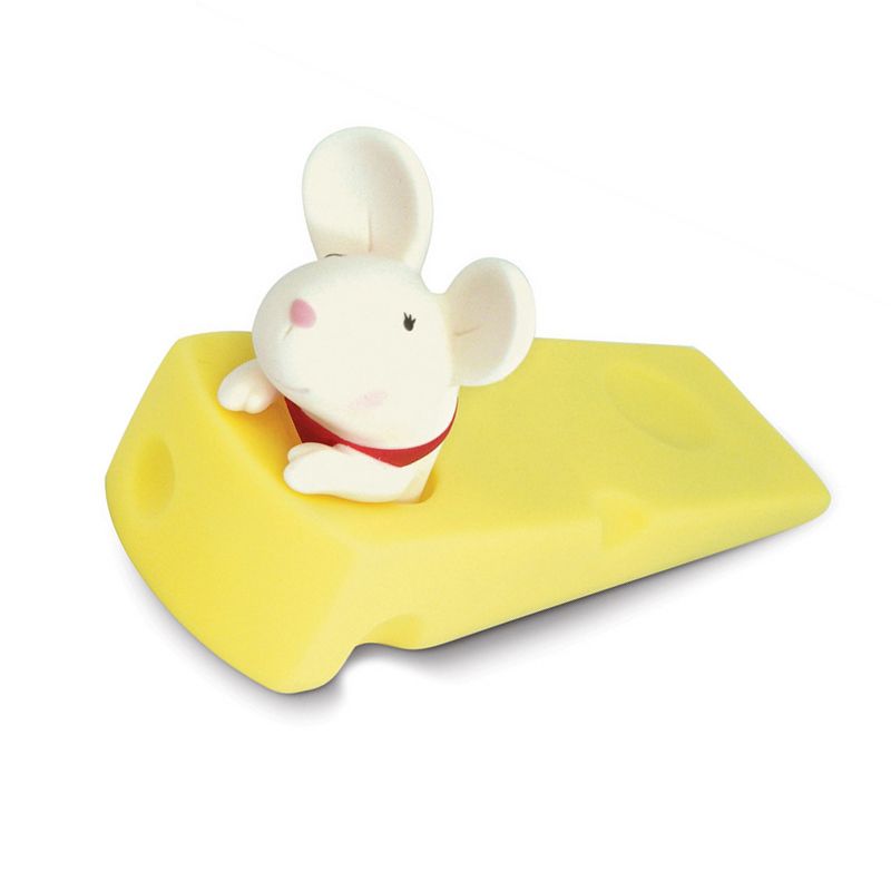 Cartoon Door Stopper Cute Animal Shaped Punch Free Decorative Door Wedge for Home Office White Mouse - view 7
