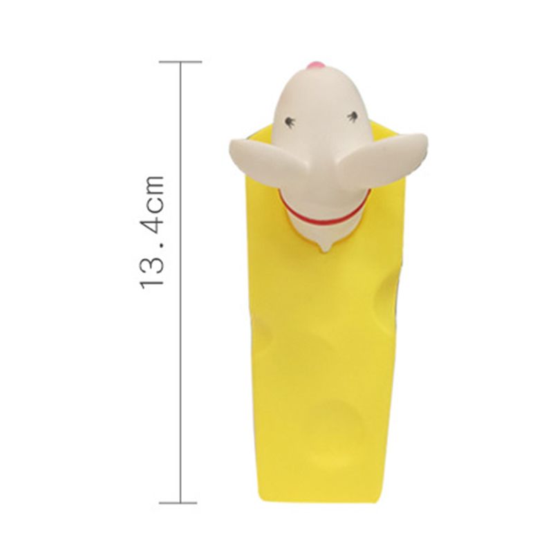 Cartoon Door Stopper Cute Animal Shaped Punch Free Decorative Door Wedge for Home Office White Mouse - view 8