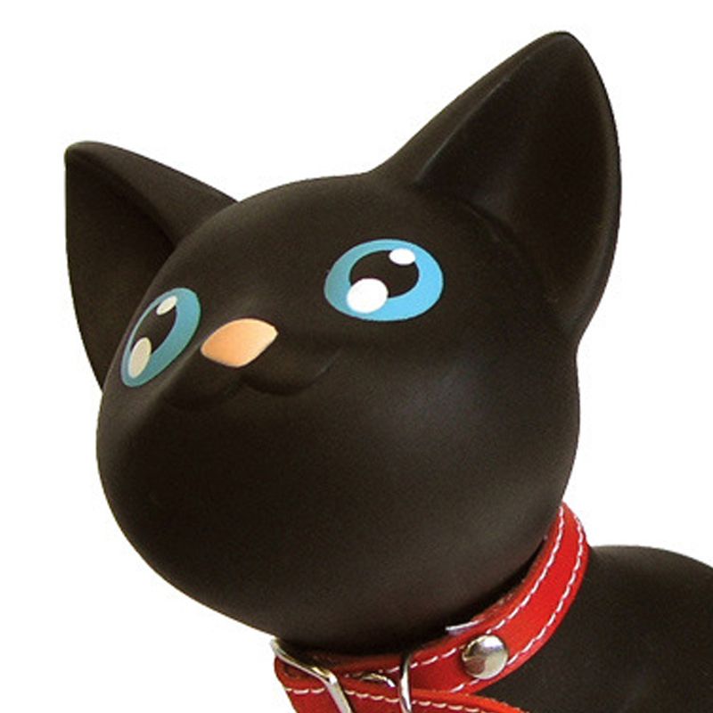Cartoon Door Stopper Cute Animal Shaped Punch Free Decorative Door Wedge for Home Office Black Cat - view 2
