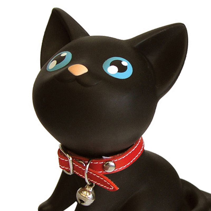 Cartoon Door Stopper Cute Animal Shaped Punch Free Decorative Door Wedge for Home Office Black Cat - view 5