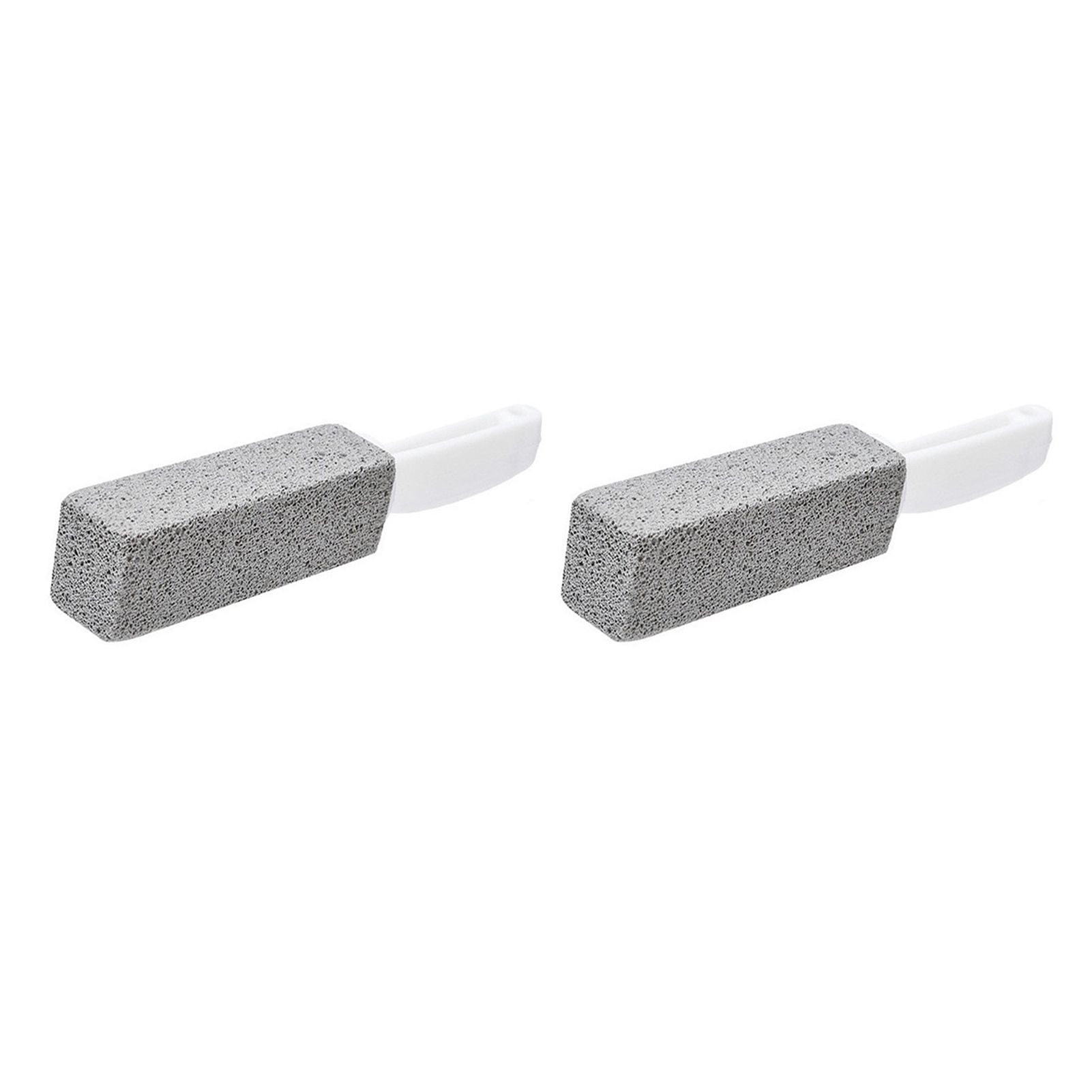 2pcs Pumice Stone Toilet Bowl Cleaner Efficient Toilet Bowl Cleaner Brush with Curved PP Handlee for Tiles BBQ Grills - view 3