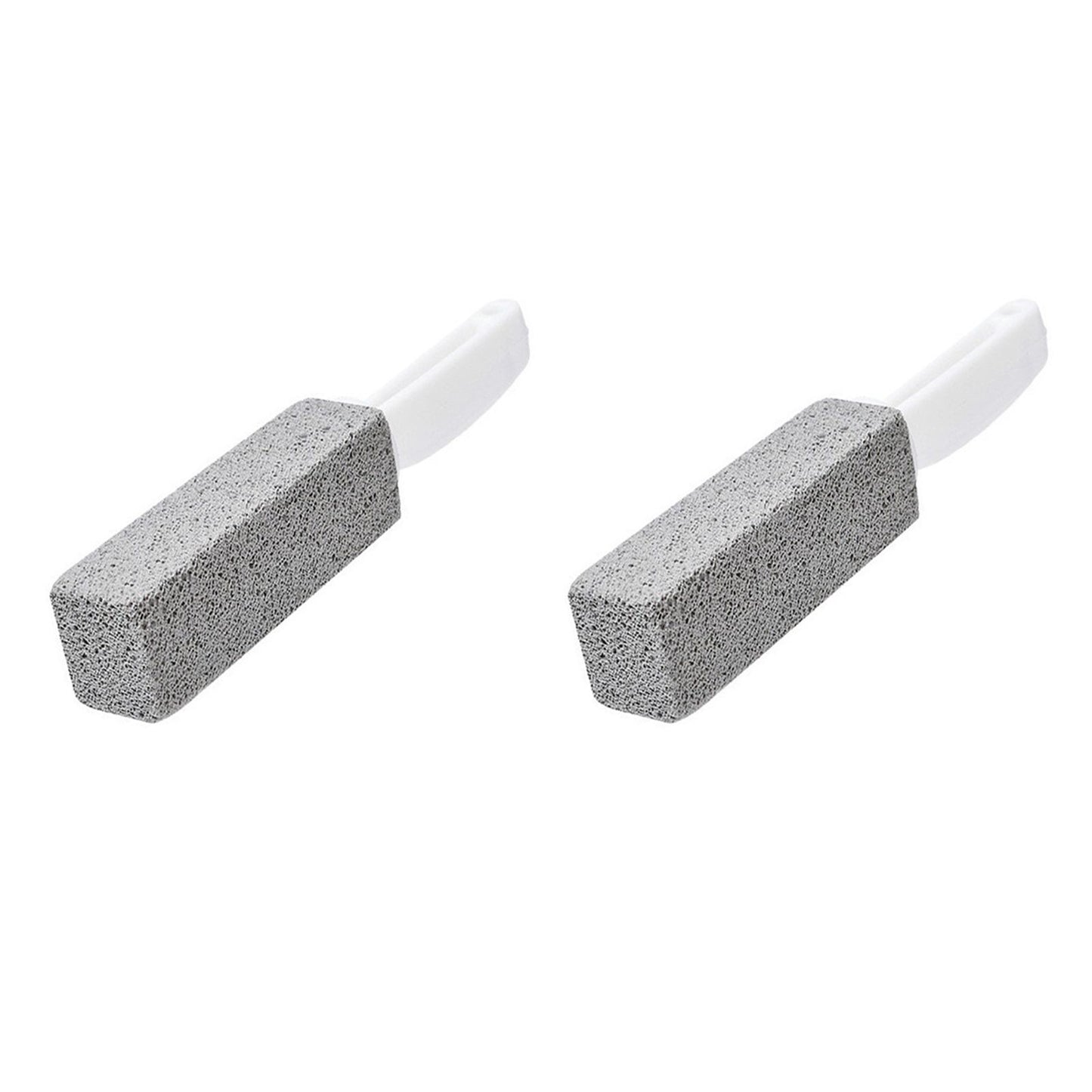 2pcs Pumice Stone Toilet Bowl Cleaner Efficient Toilet Bowl Cleaner Brush with Curved PP Handlee for Tiles BBQ Grills - view 4