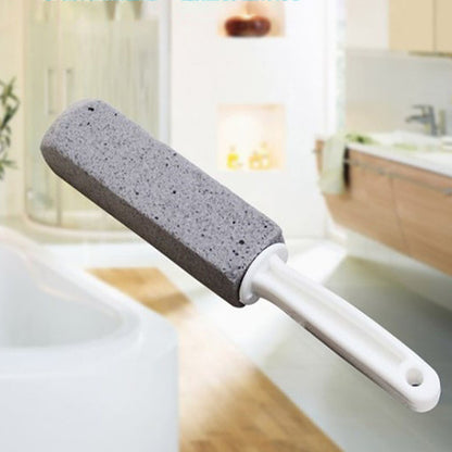 2pcs Pumice Stone Toilet Bowl Cleaner Efficient Toilet Bowl Cleaner Brush with Curved PP Handlee for Tiles BBQ Grills - view 6