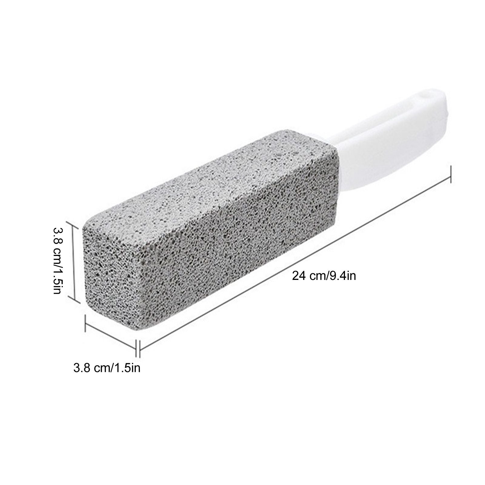 2pcs Pumice Stone Toilet Bowl Cleaner Efficient Toilet Bowl Cleaner Brush with Curved PP Handlee for Tiles BBQ Grills - view 10