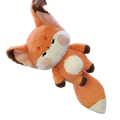 Fox Doll Cute Style Soft Plush Material Stuffed Cartoon Animal Toy for Kids Birthday Present Orange Full Length 60cm - view 3