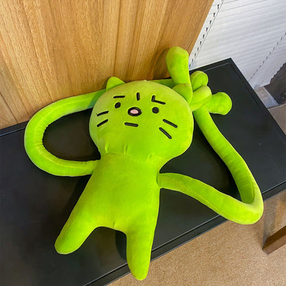 Plush Toy Shoulder Bag Cartoon Long Arm Anxiety Kitty Plush Purse Bag for Shopping Traveling - view 6