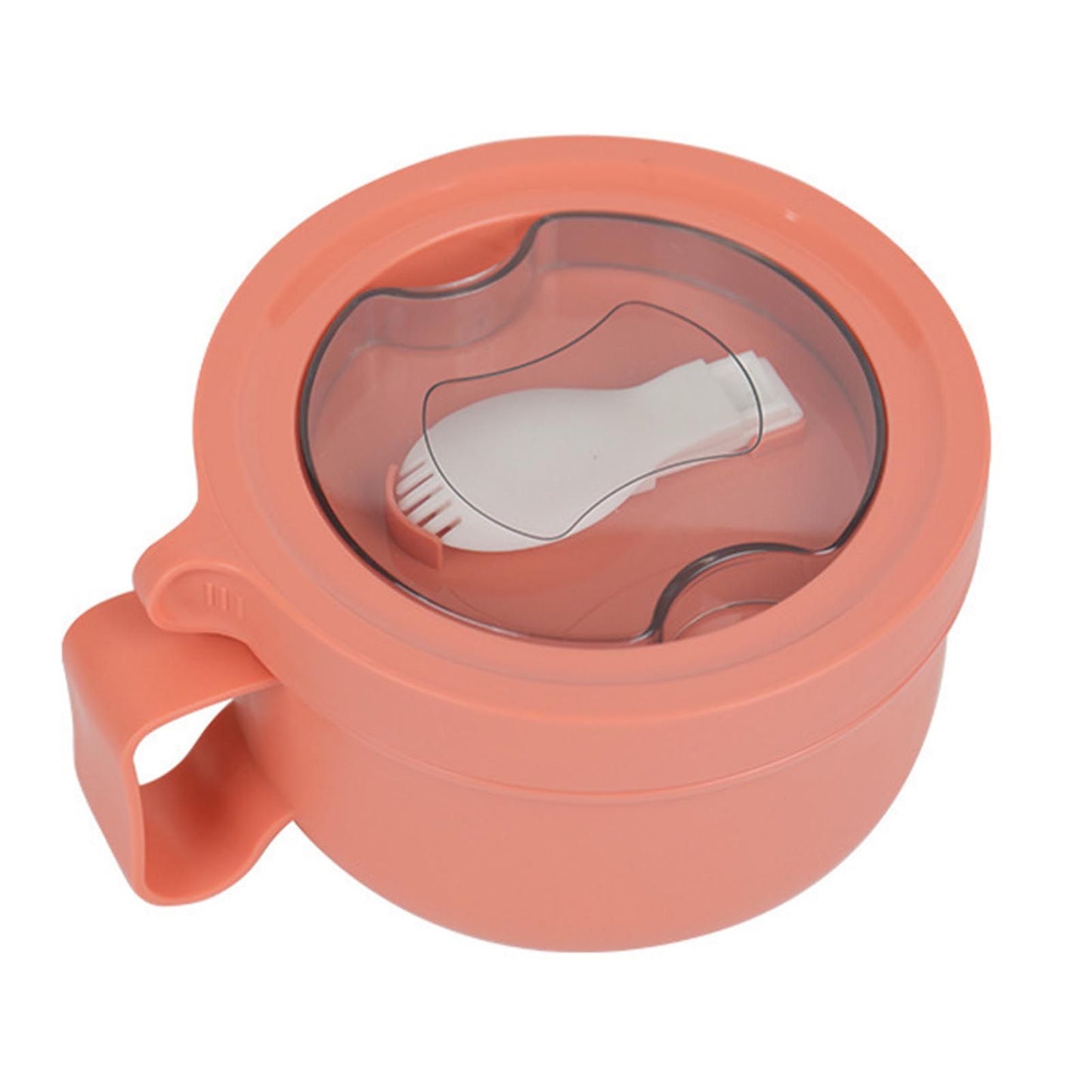 Insulated Bowl Leakage Proof 304 Stainless Steel Interior Thermal Soup Bowl with Handle for Noodle Bento 850ml Orange - view 2