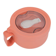 Insulated Bowl Leakage Proof 304 Stainless Steel Interior Thermal Soup Bowl with Handle for Noodle Bento 850ml Orange - view 2