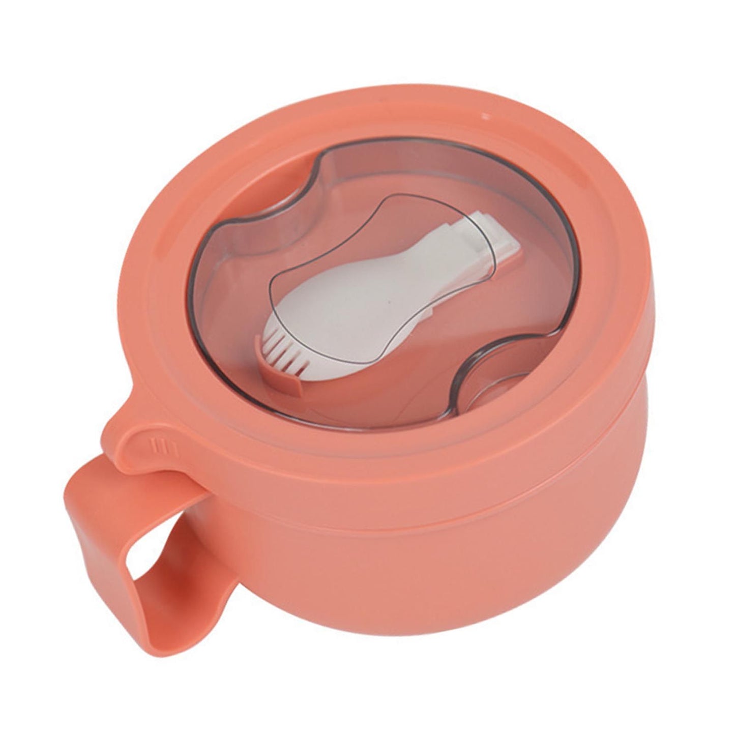 Insulated Bowl Leakage Proof 304 Stainless Steel Interior Thermal Soup Bowl with Handle for Noodle Bento 850ml Orange - view 3