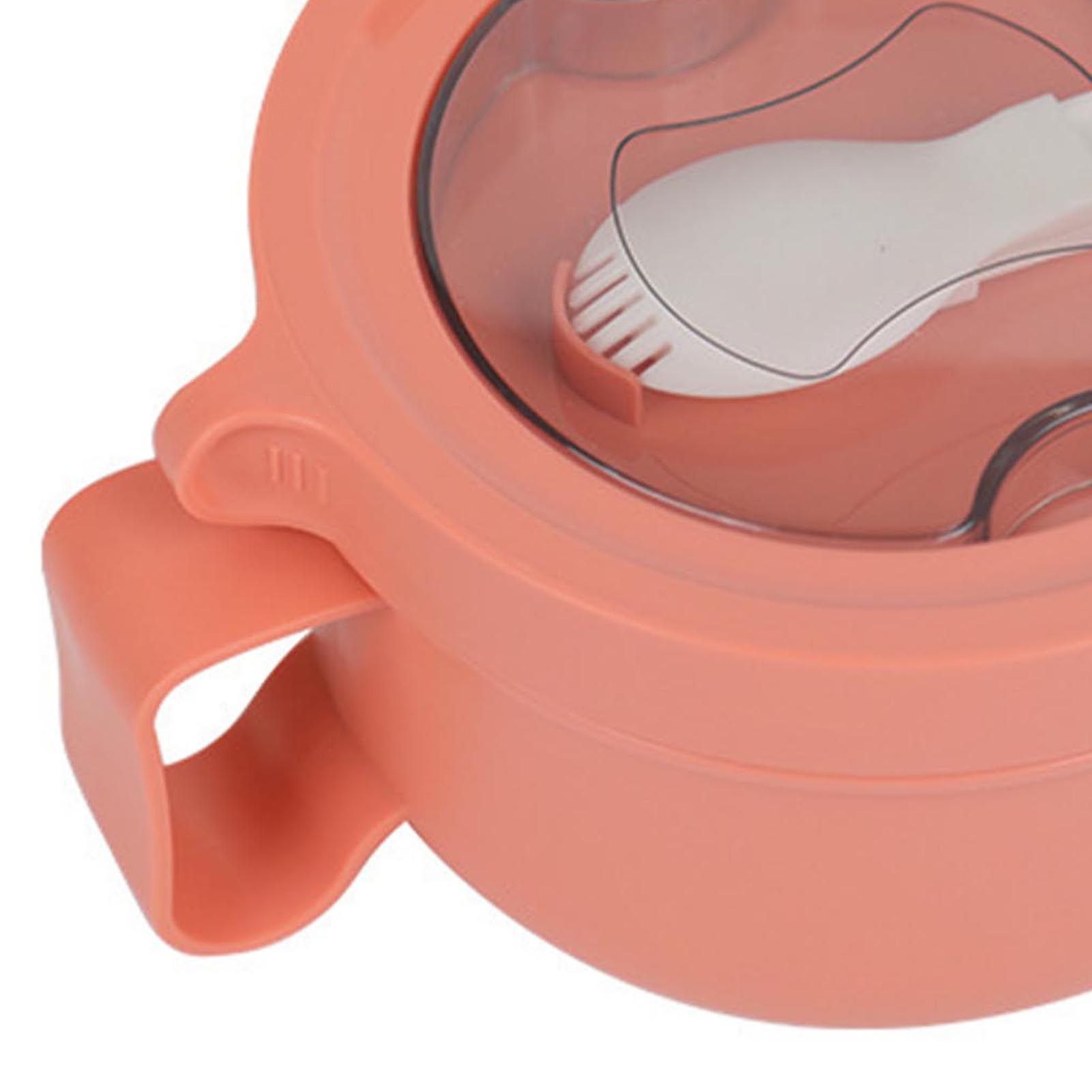Insulated Bowl Leakage Proof 304 Stainless Steel Interior Thermal Soup Bowl with Handle for Noodle Bento 850ml Orange - view 8