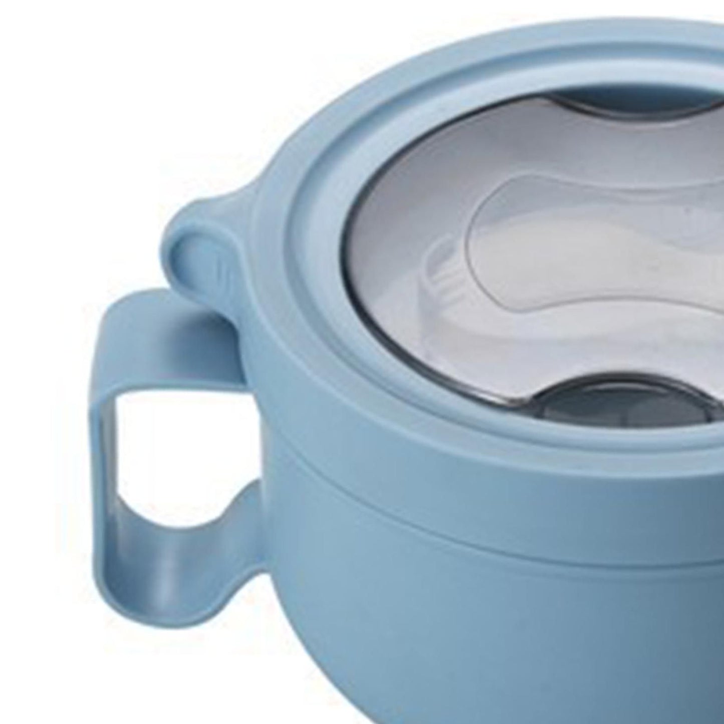 Insulated Bowl Leakage Proof 304 Stainless Steel Interior Thermal Soup Bowl with Handle for Noodle Bento 850ml Blue - view 8
