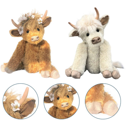 Highland Cattle Plush Doll Plush Cattle Toys Fluffy Cow Plush Pet Cow Toys - view 2