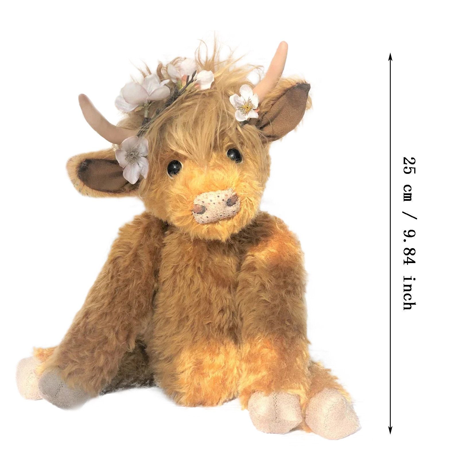 Highland Cattle Plush Doll Plush Cattle Toys Fluffy Cow Plush Pet Cow Toys - view 3