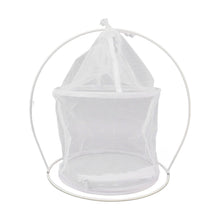 Cylindrical Iron Frame Hanging Cage Butterfly Habitat Cage Ornamental Outdoor Mesh Plant Cage - view 2