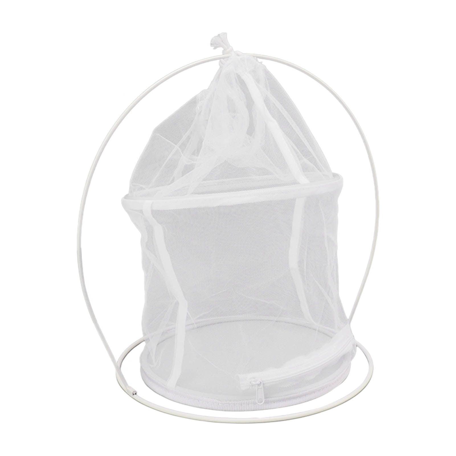 Cylindrical Iron Frame Hanging Cage Butterfly Habitat Cage Ornamental Outdoor Mesh Plant Cage - view 3