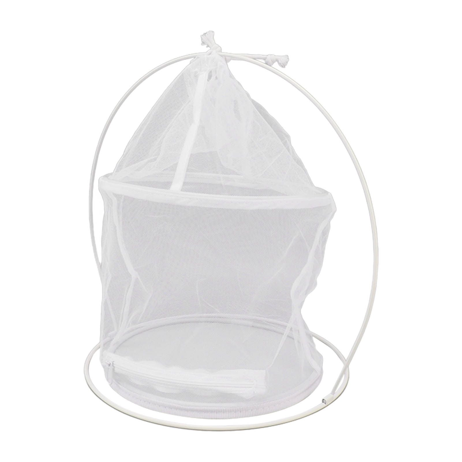 Cylindrical Iron Frame Hanging Cage Butterfly Habitat Cage Ornamental Outdoor Mesh Plant Cage - view 4