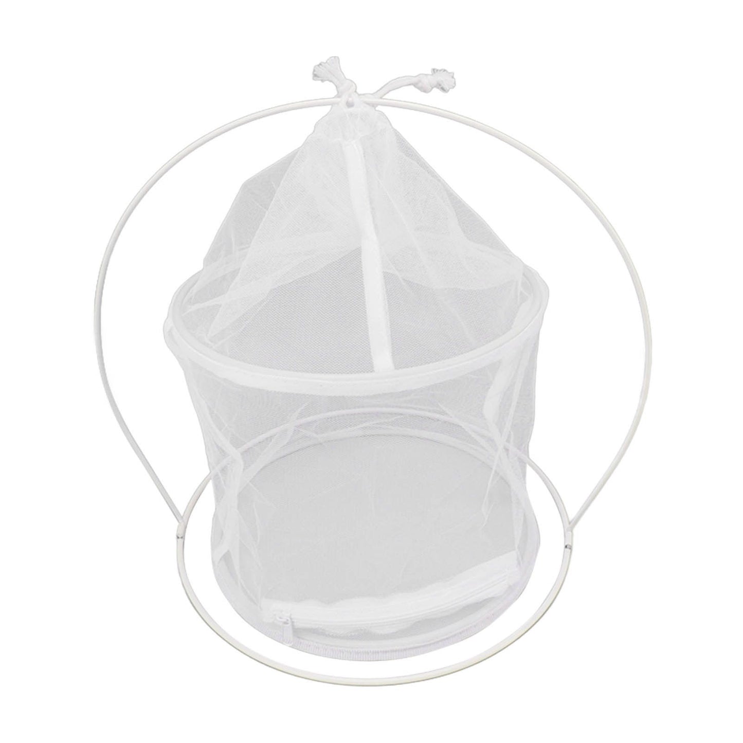 Cylindrical Iron Frame Hanging Cage Butterfly Habitat Cage Ornamental Outdoor Mesh Plant Cage - view 5