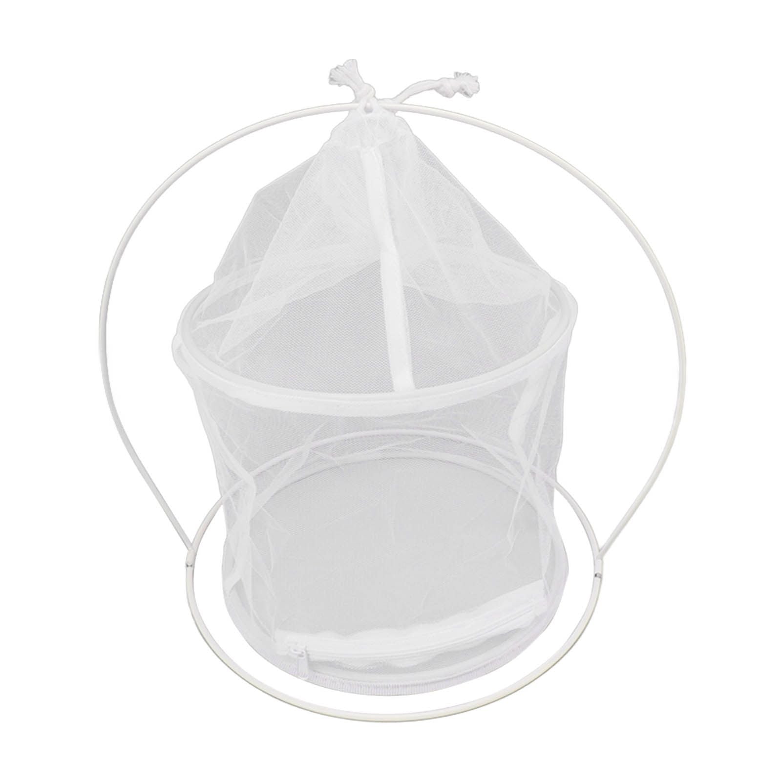 Cylindrical Iron Frame Hanging Cage Butterfly Habitat Cage Ornamental Outdoor Mesh Plant Cage - view 5