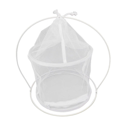 Cylindrical Iron Frame Hanging Cage Butterfly Habitat Cage Ornamental Outdoor Mesh Plant Cage - view 5