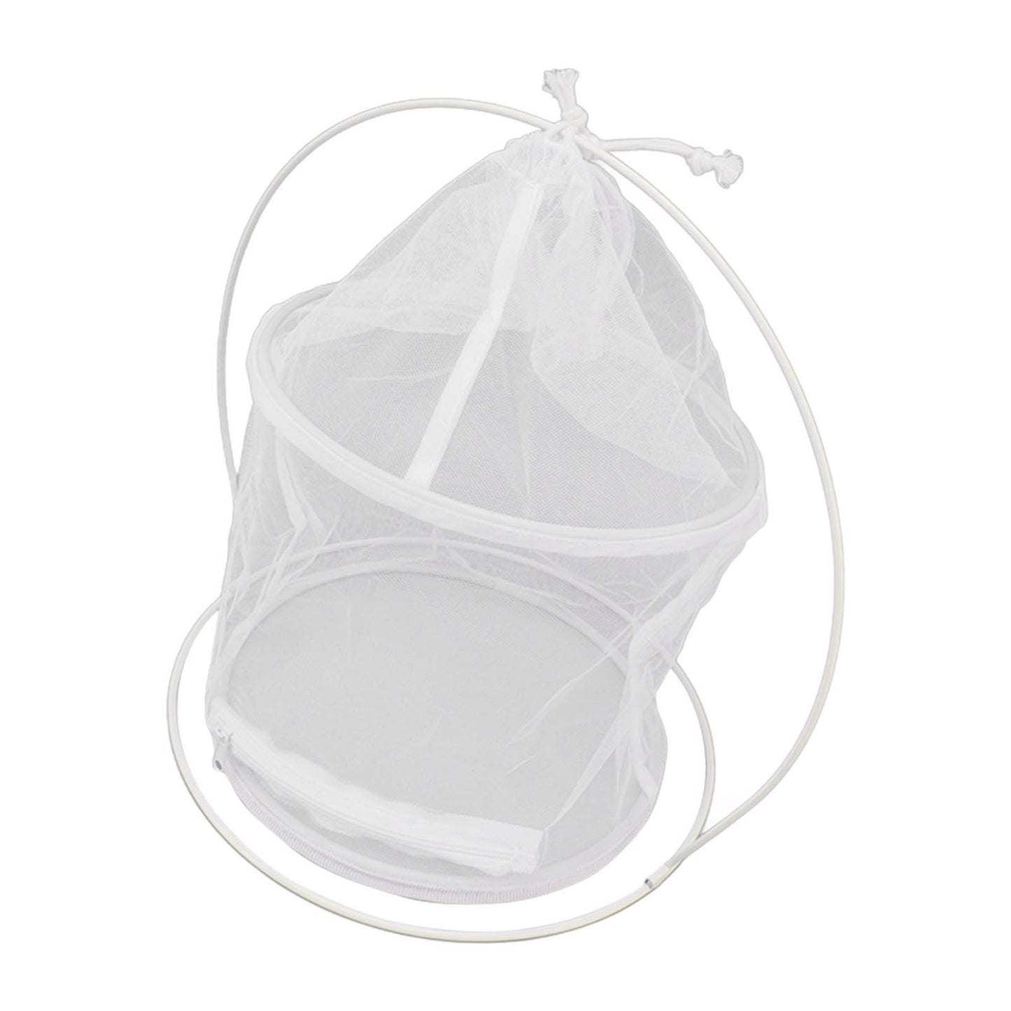 Cylindrical Iron Frame Hanging Cage Butterfly Habitat Cage Ornamental Outdoor Mesh Plant Cage - view 6
