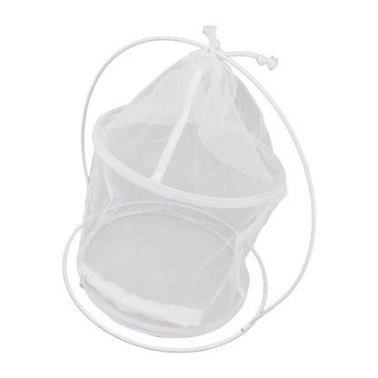 Cylindrical Iron Frame Hanging Cage Butterfly Habitat Cage Ornamental Outdoor Mesh Plant Cage - view 6