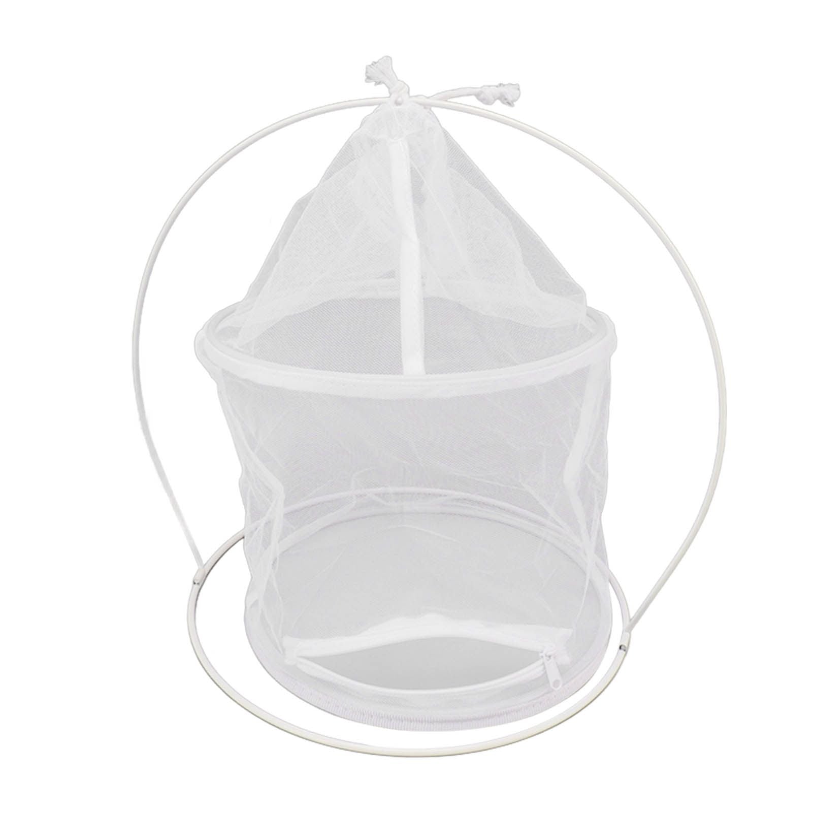 Cylindrical Iron Frame Hanging Cage Butterfly Habitat Cage Ornamental Outdoor Mesh Plant Cage - view 7