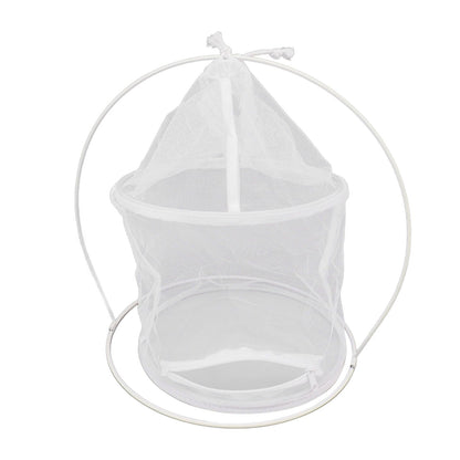 Cylindrical Iron Frame Hanging Cage Butterfly Habitat Cage Ornamental Outdoor Mesh Plant Cage - view 7