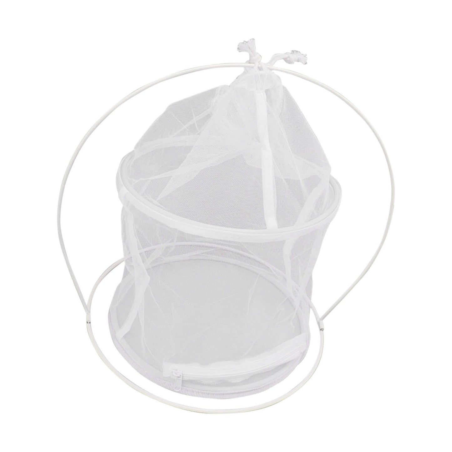 Cylindrical Iron Frame Hanging Cage Butterfly Habitat Cage Ornamental Outdoor Mesh Plant Cage - view 8