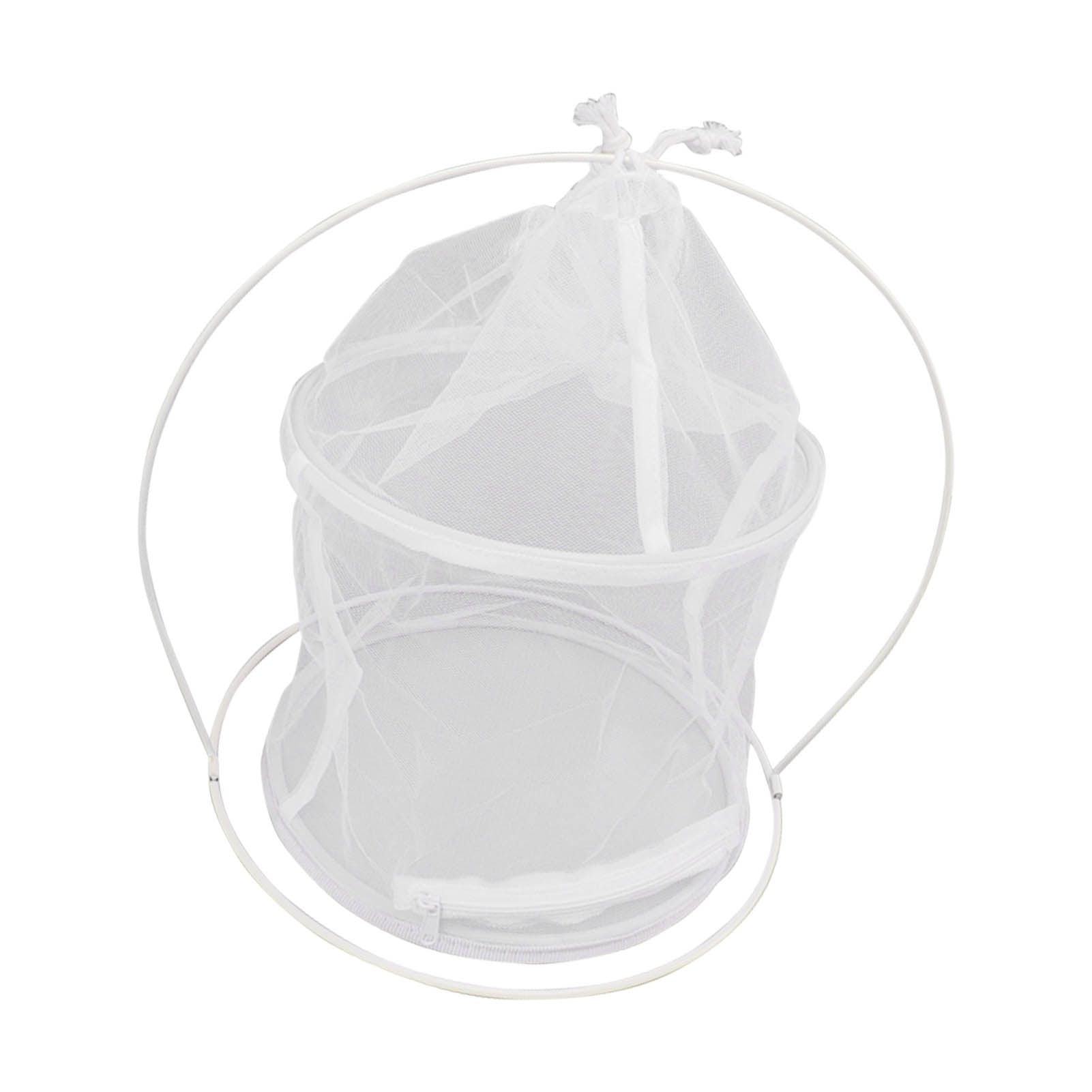 Cylindrical Iron Frame Hanging Cage Butterfly Habitat Cage Ornamental Outdoor Mesh Plant Cage - view 8