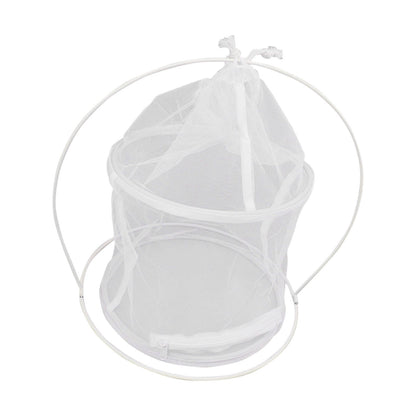 Cylindrical Iron Frame Hanging Cage Butterfly Habitat Cage Ornamental Outdoor Mesh Plant Cage - view 8