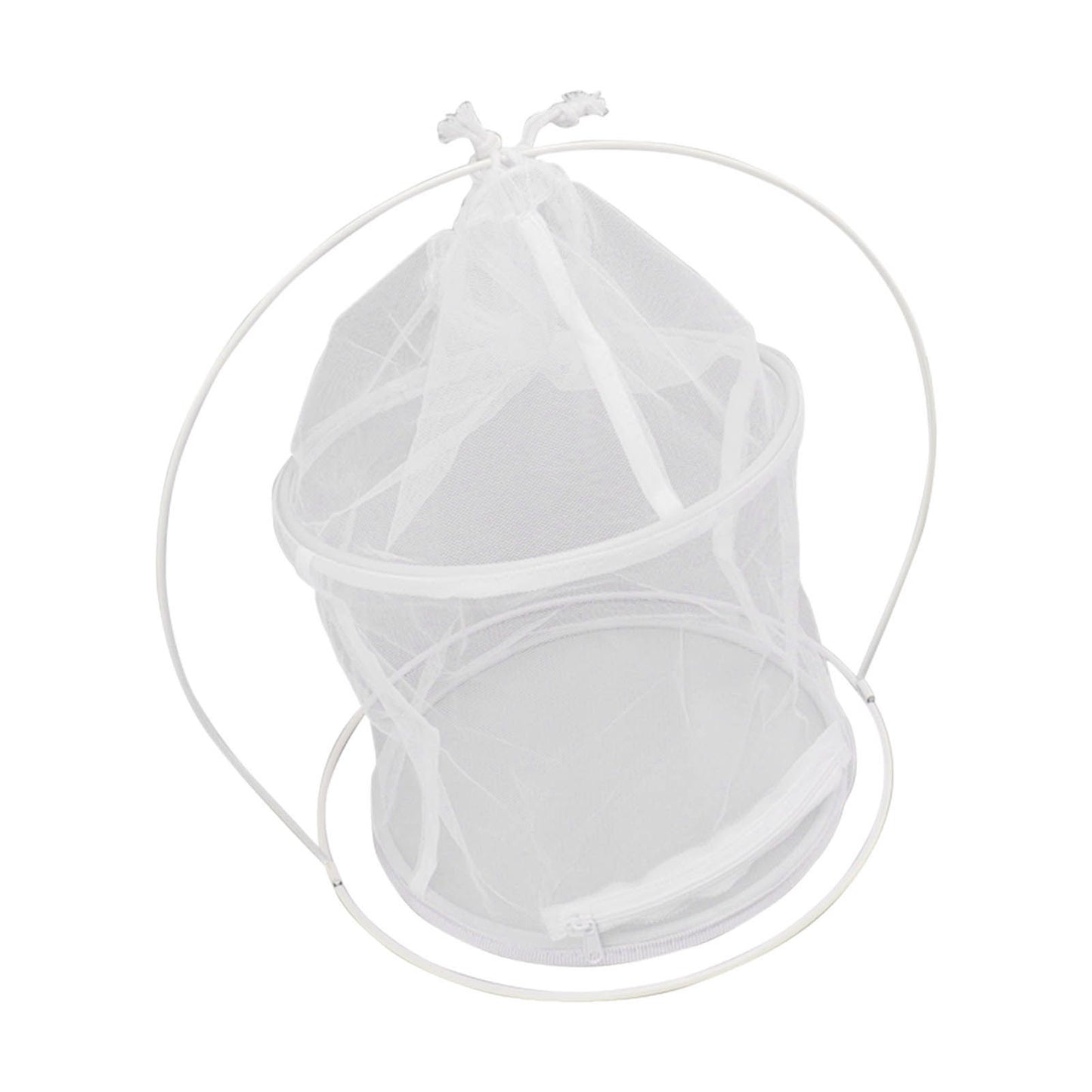 Cylindrical Iron Frame Hanging Cage Butterfly Habitat Cage Ornamental Outdoor Mesh Plant Cage - view 9