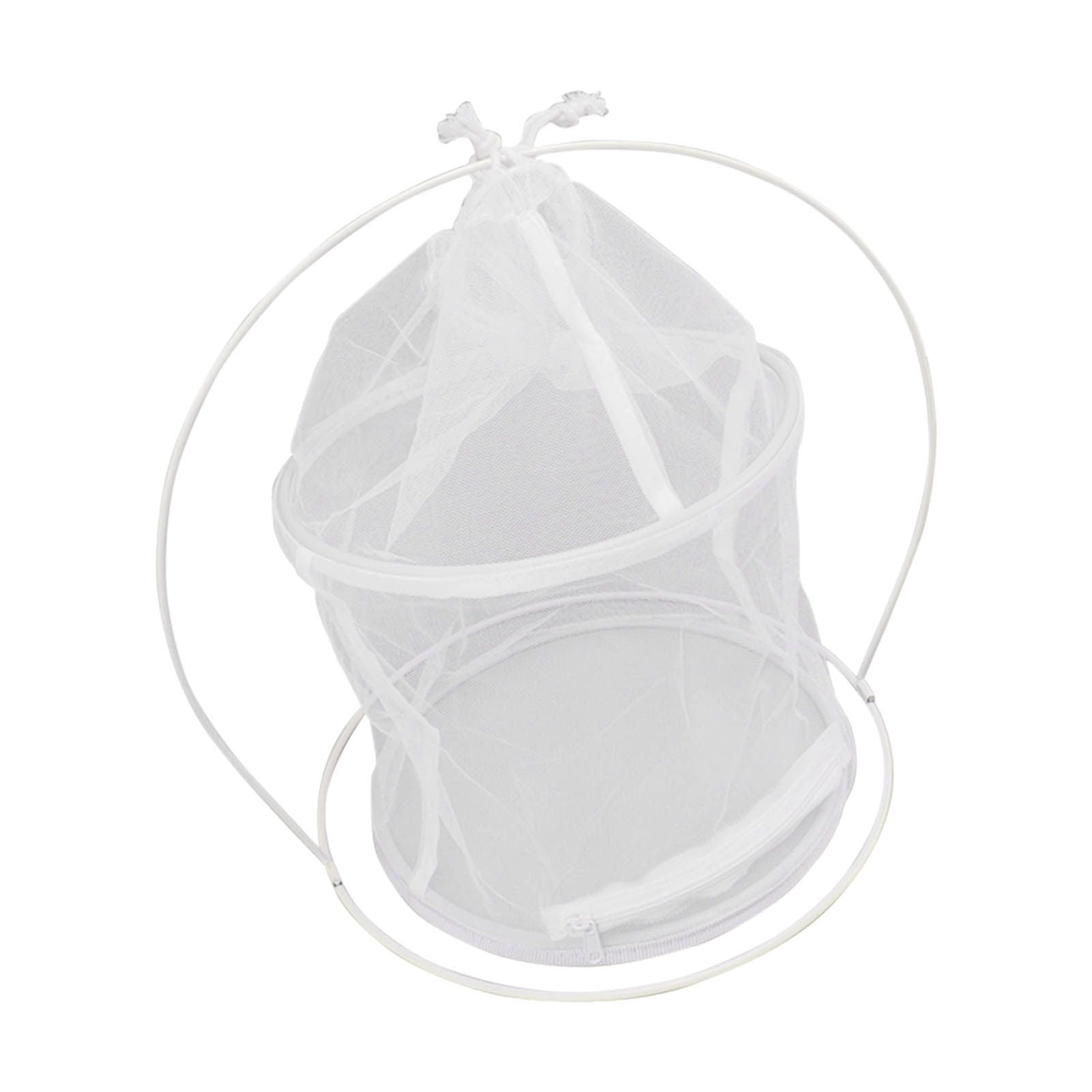 Cylindrical Iron Frame Hanging Cage Butterfly Habitat Cage Ornamental Outdoor Mesh Plant Cage - view 9