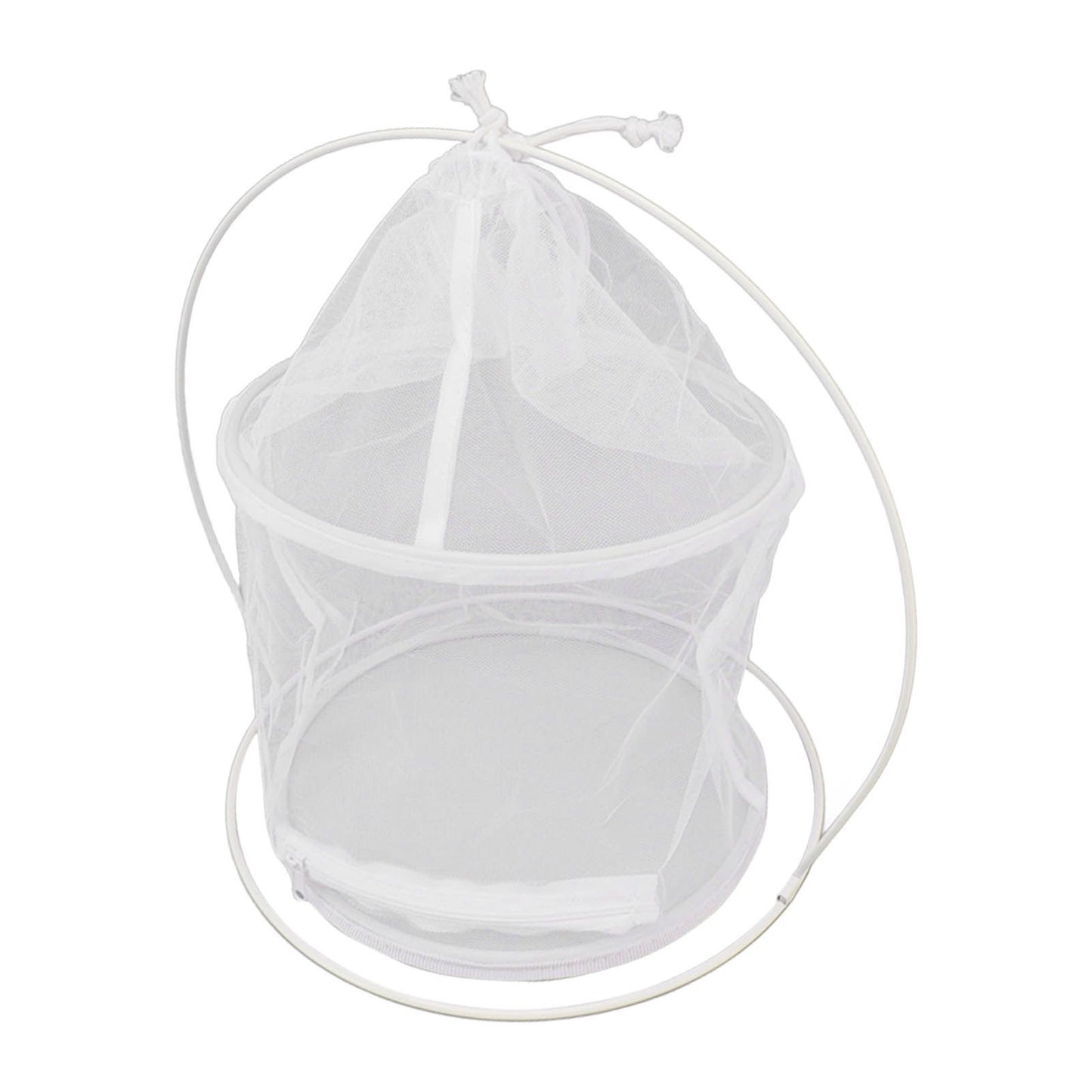 Cylindrical Iron Frame Hanging Cage Butterfly Habitat Cage Ornamental Outdoor Mesh Plant Cage - view 10