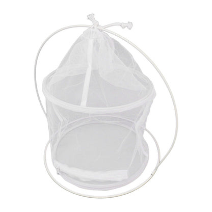 Cylindrical Iron Frame Hanging Cage Butterfly Habitat Cage Ornamental Outdoor Mesh Plant Cage - view 10