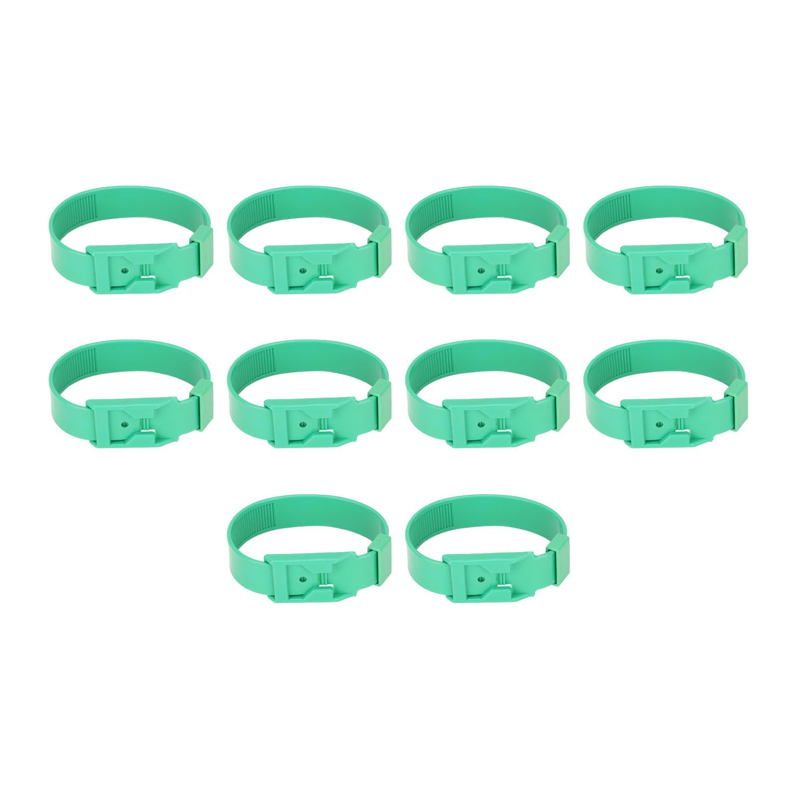 10Pcs Goat Collar Sheep Identification Bands Livestock Marking Ring Farming Equipment 36cm Green