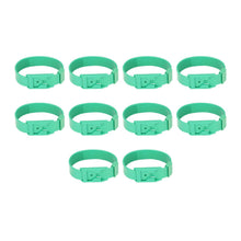 10Pcs Goat Collar Sheep Identification Bands Livestock Marking Ring Farming Equipment 36cm Green