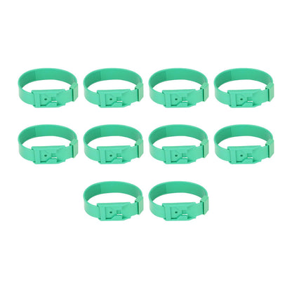 10Pcs Goat Collar Sheep Identification Bands Livestock Marking Ring Farming Equipment 36cm Green