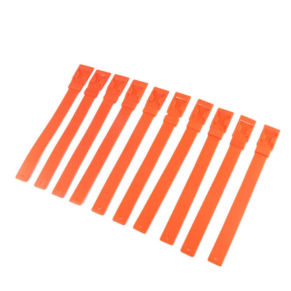 10Pcs Goat Collar Sheep Identification Bands Livestock Marking Ring Farming Equipment 36cm Orange - view 9