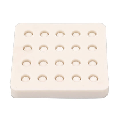 Queen Bee Rearing Mold Silicone 20 Cups Beeswax Mold Beekeeping Bee Cell Cup for Garden