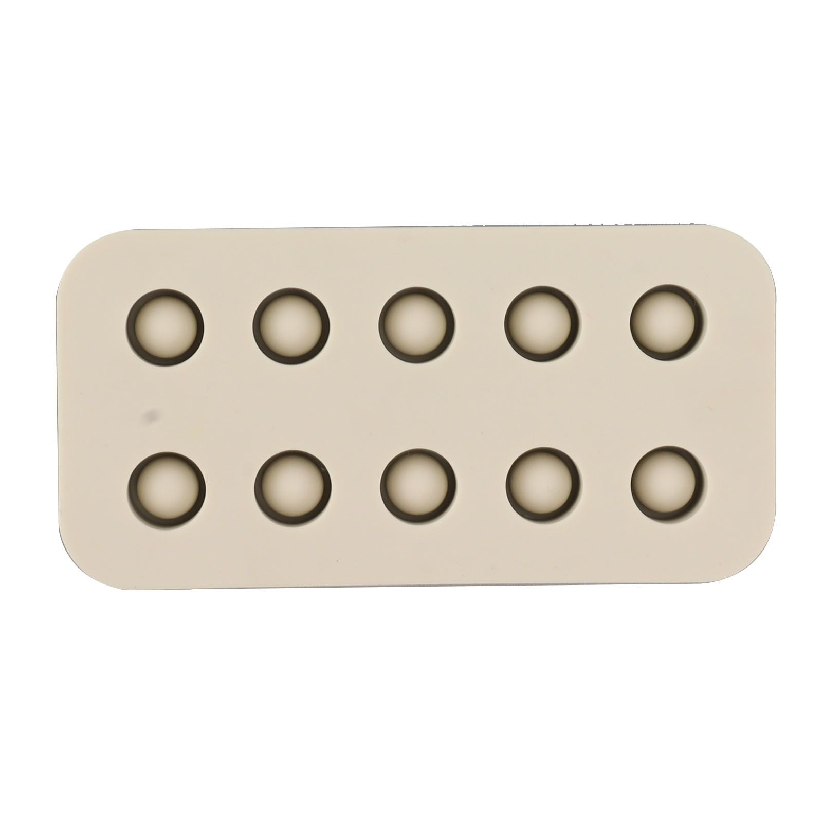 Wax Queen Grafting Cups Silicone Mold Beekeeping Beeswax Queen Cell Cups Making Mold 2 Rows 96x48x14mm