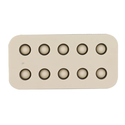 Wax Queen Grafting Cups Silicone Mold Beekeeping Beeswax Queen Cell Cups Making Mold 2 Rows 96x48x14mm