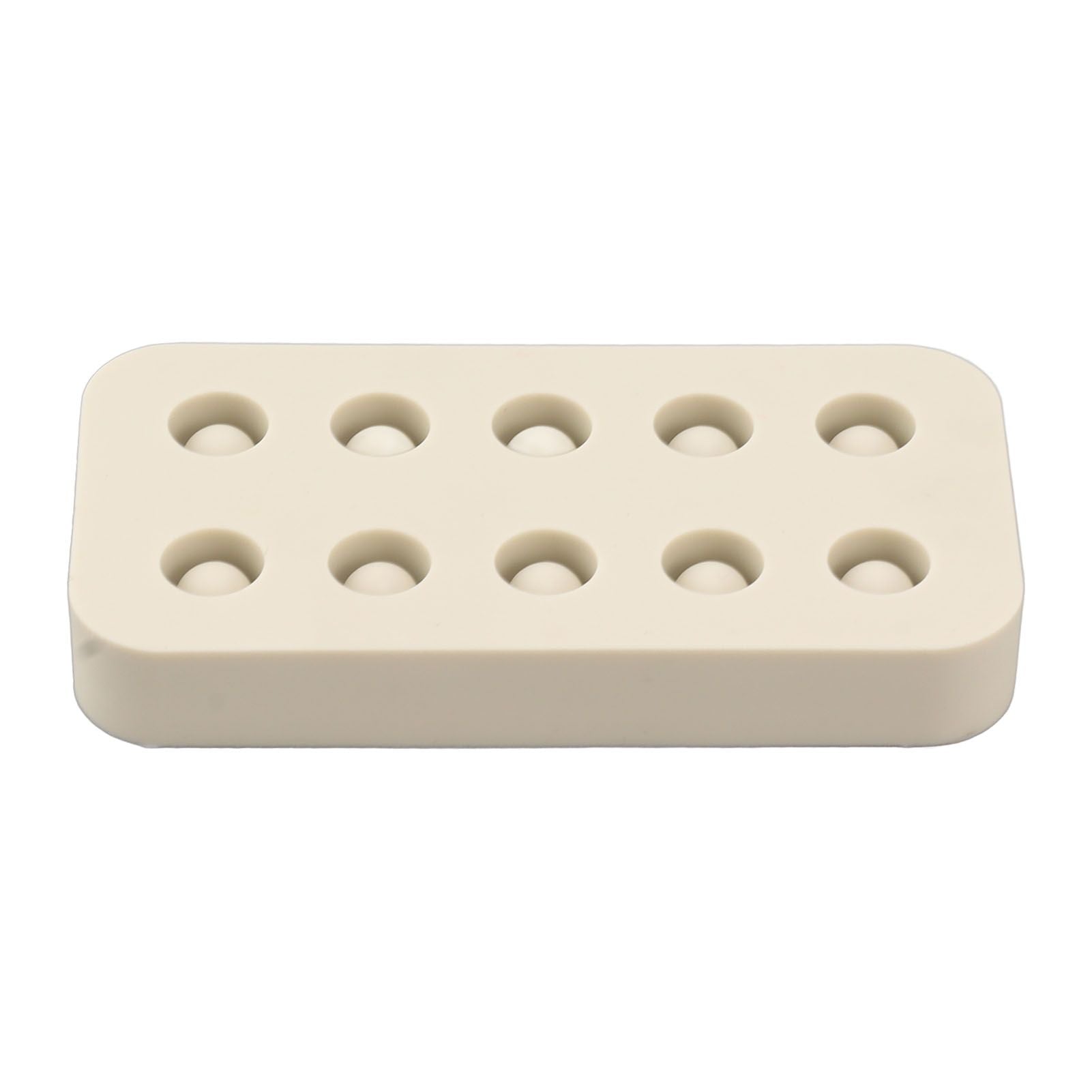 Wax Queen Grafting Cups Silicone Mold Beekeeping Beeswax Queen Cell Cups Making Mold 2 Rows 96x48x14mm - view 2