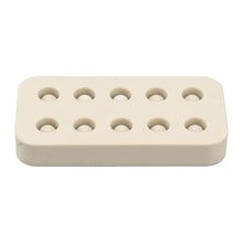 Wax Queen Grafting Cups Silicone Mold Beekeeping Beeswax Queen Cell Cups Making Mold 2 Rows 96x48x14mm - view 2