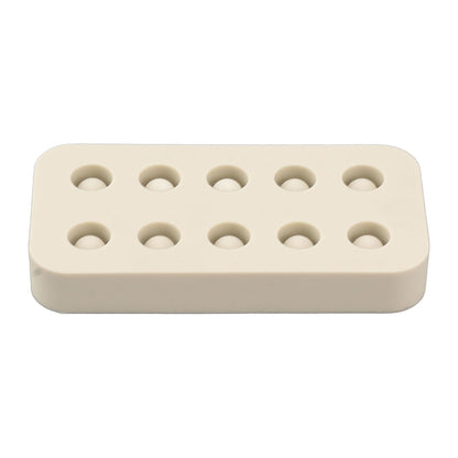 Wax Queen Grafting Cups Silicone Mold Beekeeping Beeswax Queen Cell Cups Making Mold 2 Rows 96x48x14mm - view 2