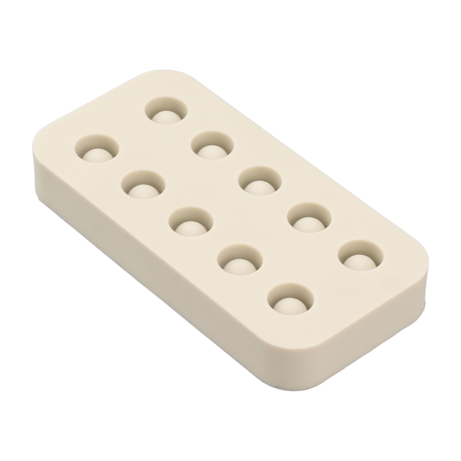 Wax Queen Grafting Cups Silicone Mold Beekeeping Beeswax Queen Cell Cups Making Mold 2 Rows 96x48x14mm - view 3