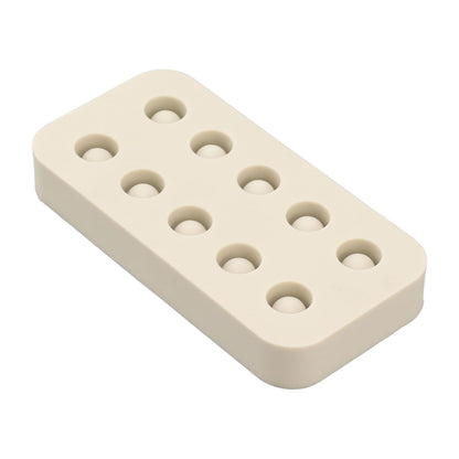 Wax Queen Grafting Cups Silicone Mold Beekeeping Beeswax Queen Cell Cups Making Mold 2 Rows 96x48x14mm - view 3