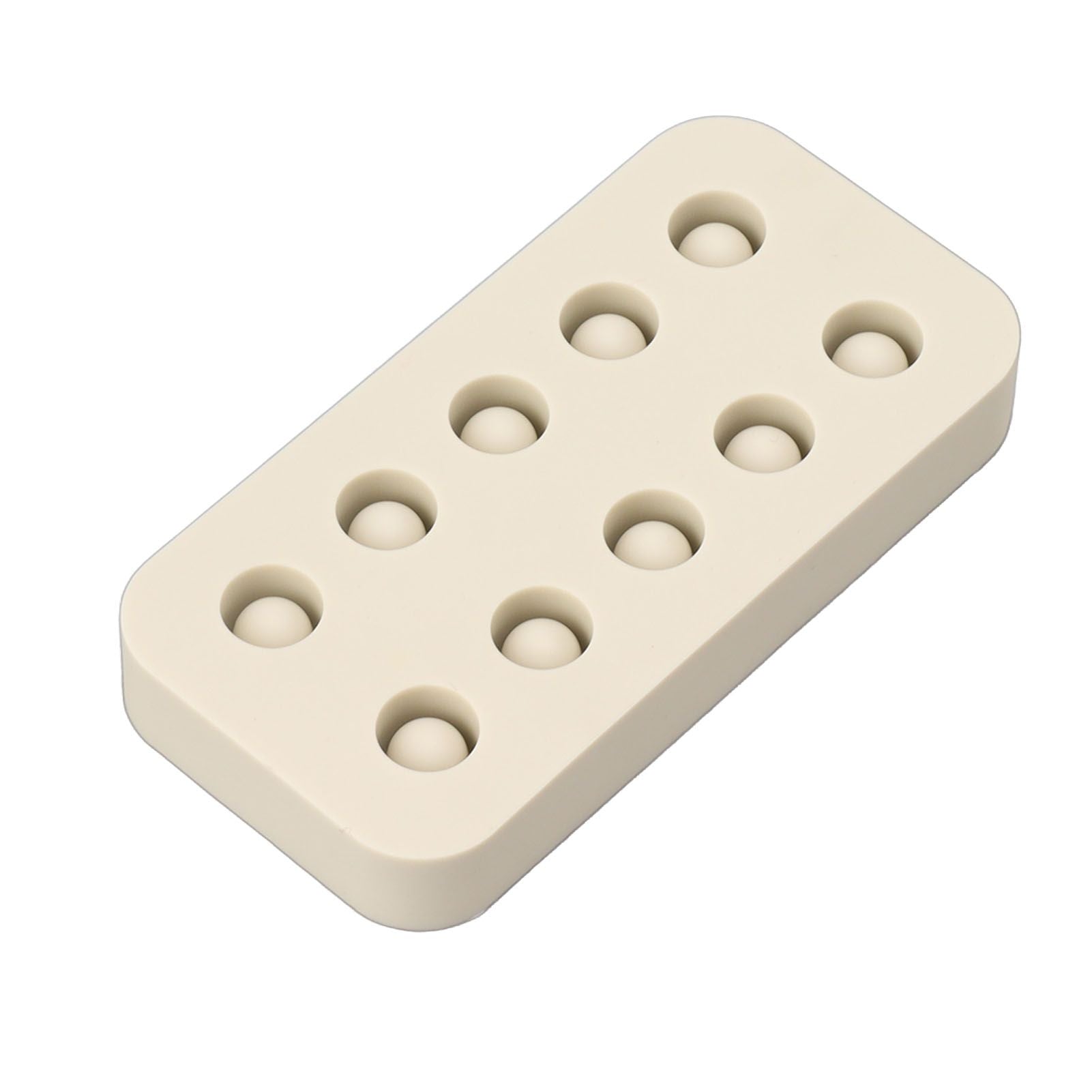 Wax Queen Grafting Cups Silicone Mold Beekeeping Beeswax Queen Cell Cups Making Mold 2 Rows 96x48x14mm - view 4