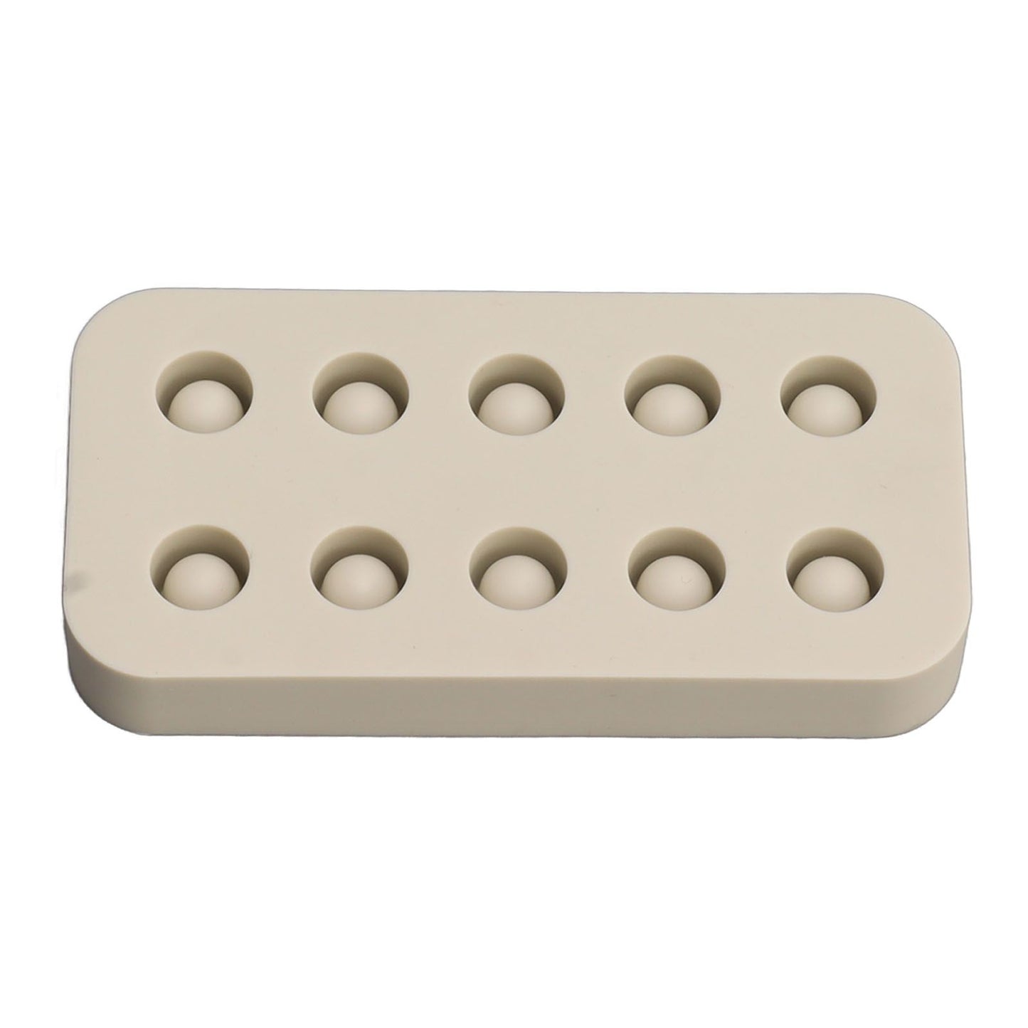 Wax Queen Grafting Cups Silicone Mold Beekeeping Beeswax Queen Cell Cups Making Mold 2 Rows 96x48x14mm - view 5